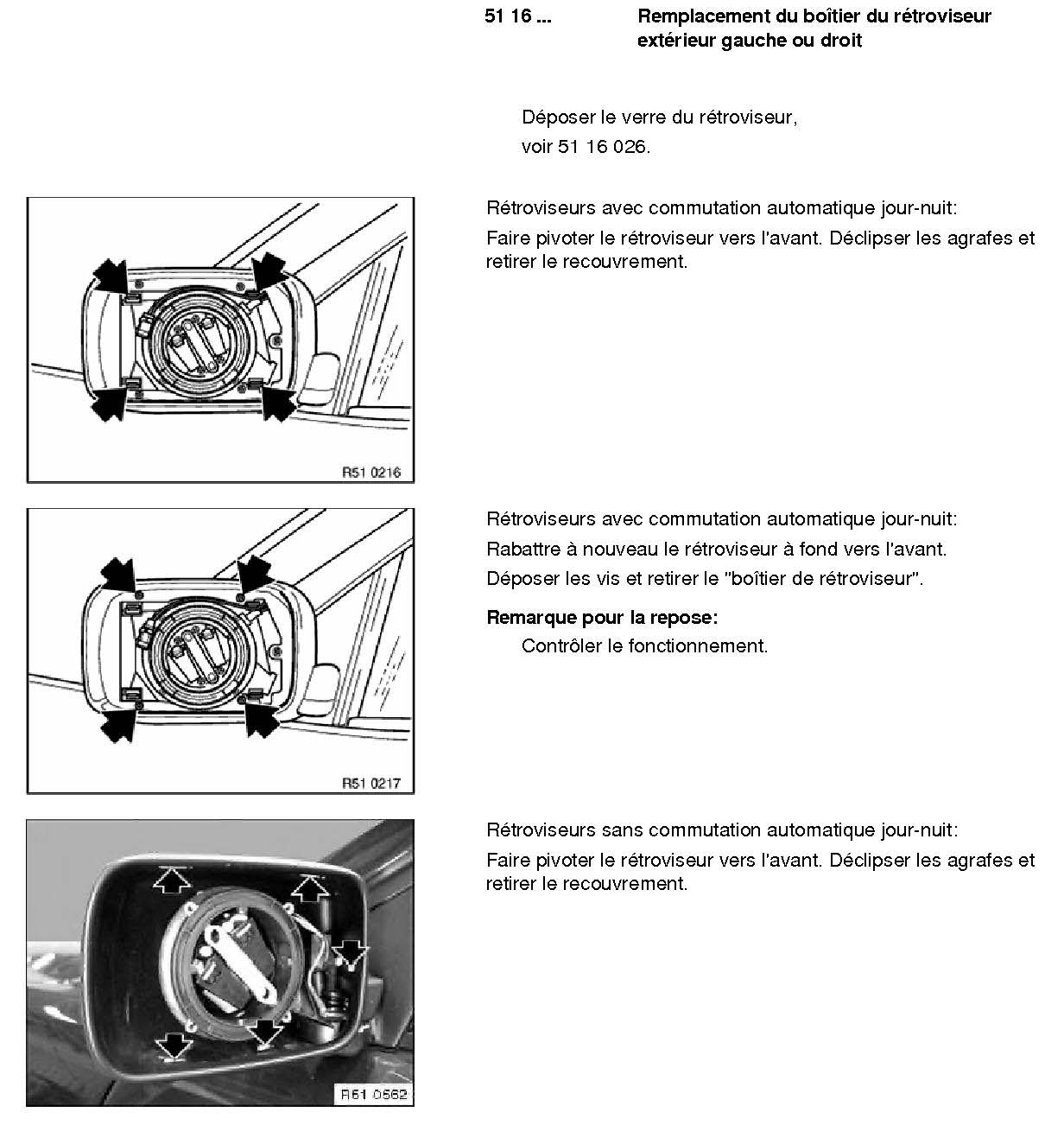 Comment démonter vitre, coque et moteur d'un rétroviseur de BMW E90 