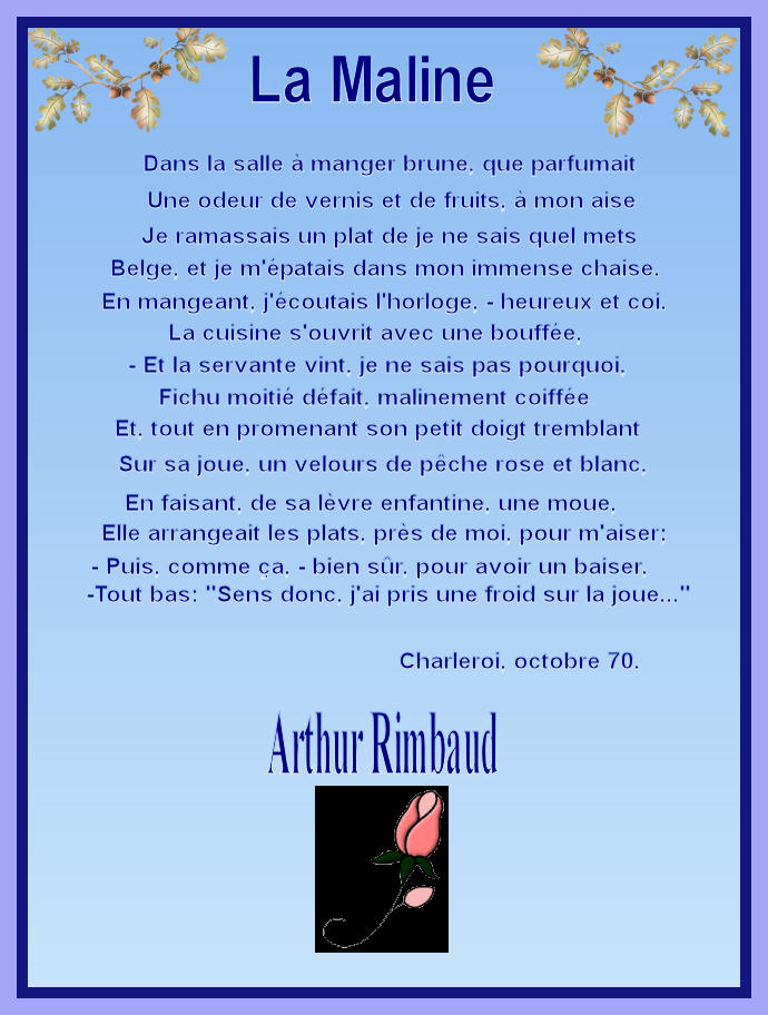 La Maline. Arthur Rimbaud. dans Textes choisis la_mal10