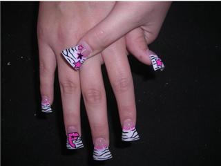 Flared Acrylic Nails