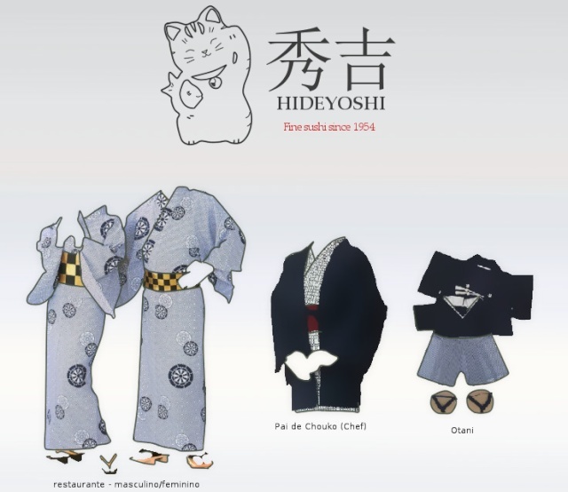 Hideyoshi's sushi uniform