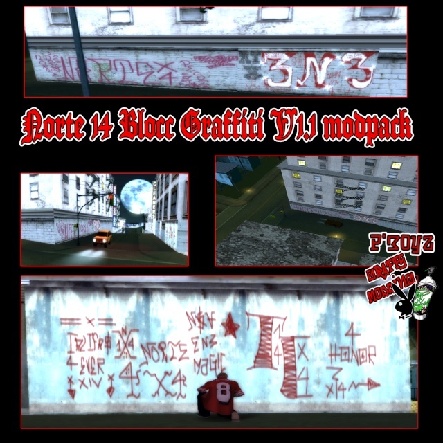 [NEW]NORTE XIV Graffiti Blocc V1.1 - Los Santos Roleplay Nortenos Graffiti